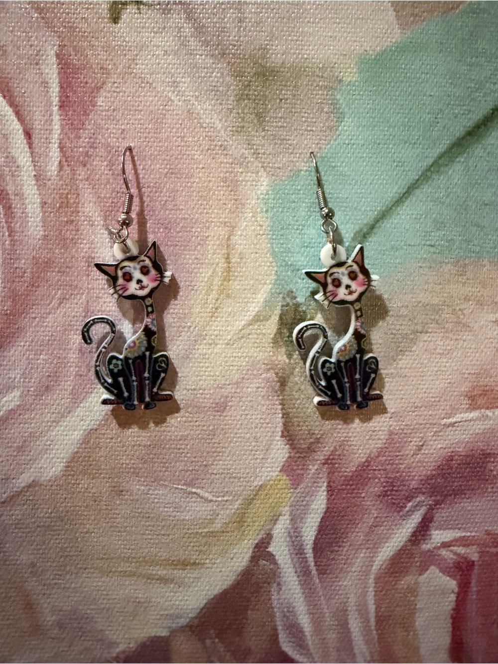Dia de Los Gatos Earrings